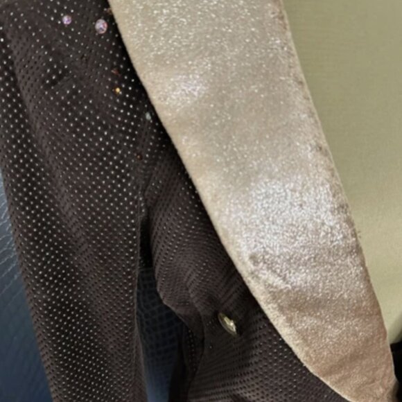 John Kristiansen Velvet Like Sequin Fur Costume Jacket with Tails-Beast Style - Picture 3 of 7